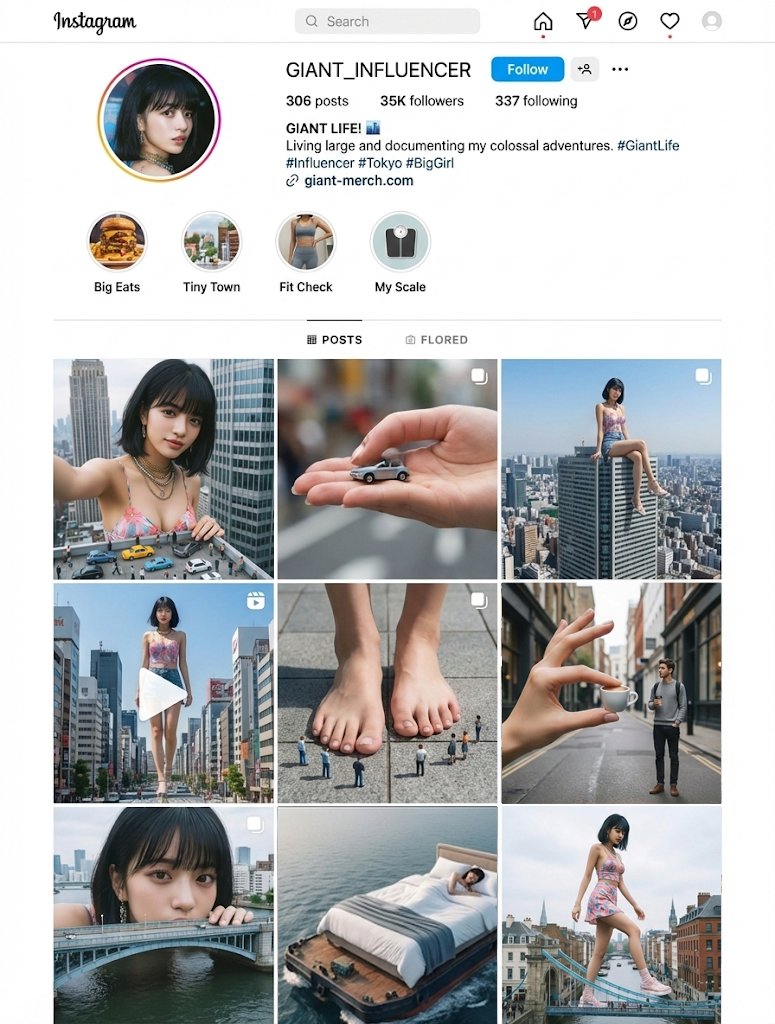 巨人的日常生活（未指定提示） 生成效果示例