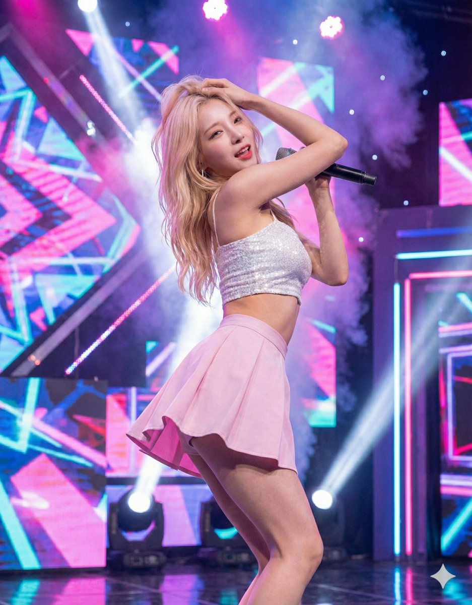 K-Pop 偶像舞台肖像 生成效果示例