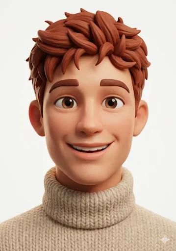 皮克斯/迪士尼风格 3D 人物肖像 生成效果示例