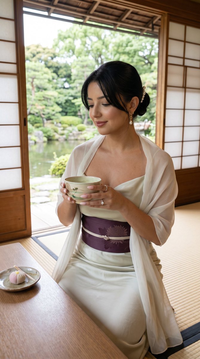 日本花园豪华肖像 生成效果示例