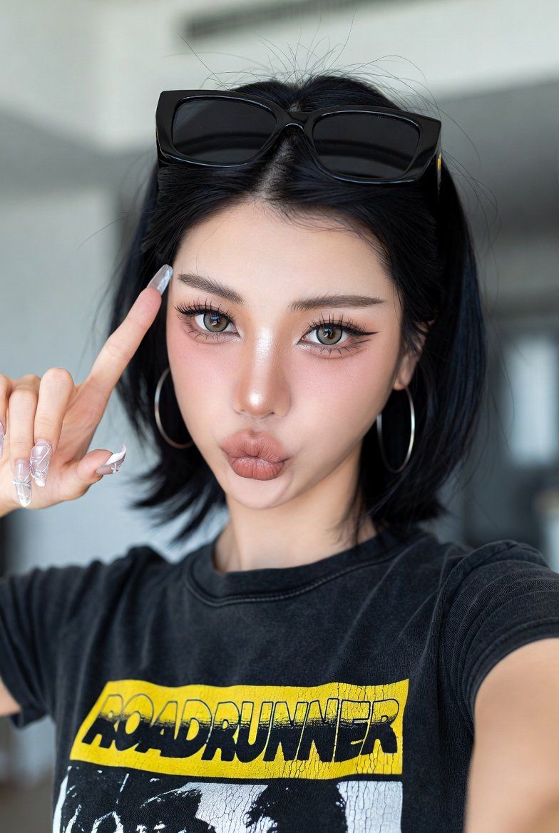 ulzzang/抖音自拍人像提示 生成效果示例