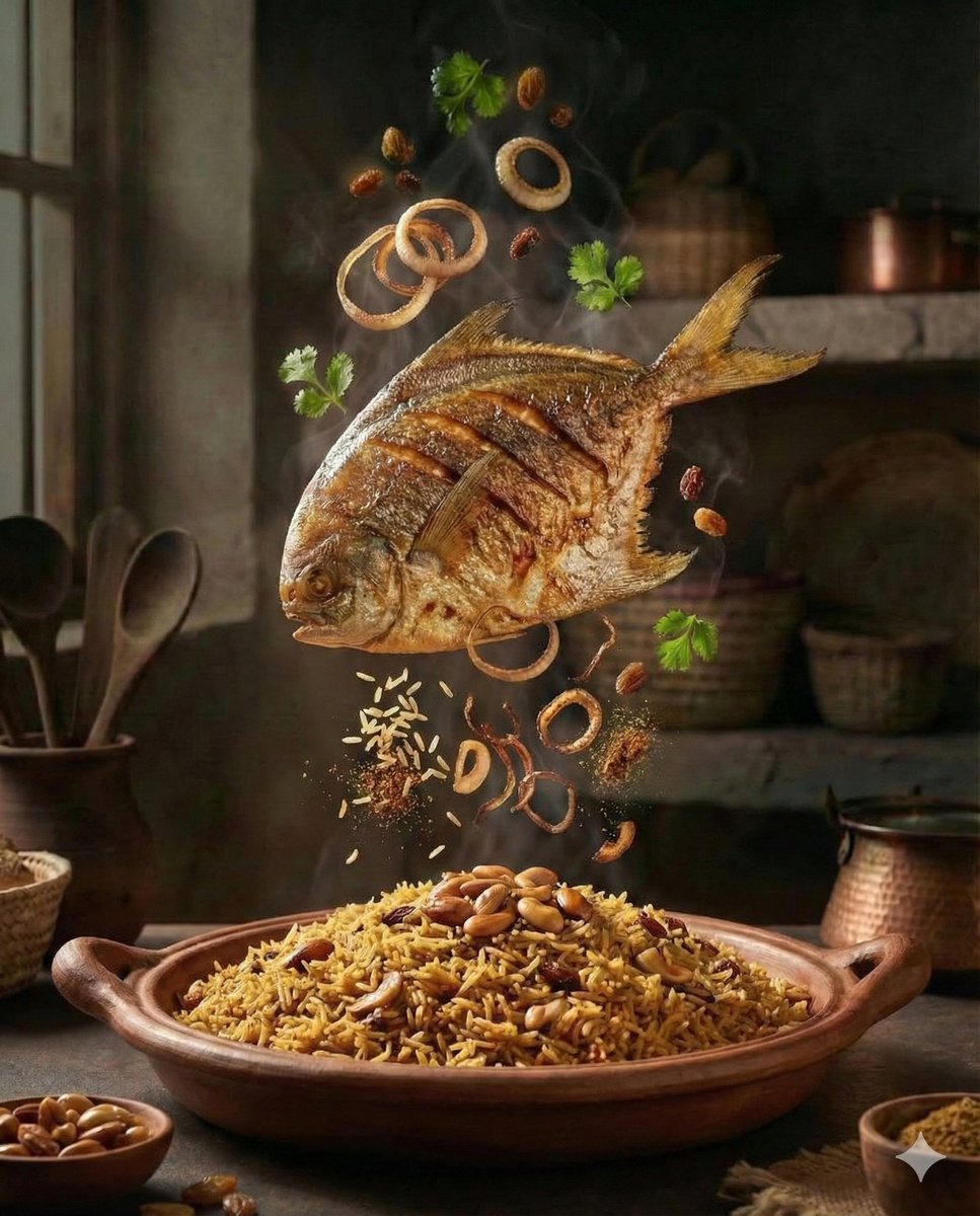 电影爆炸式中东美食场景 生成效果示例