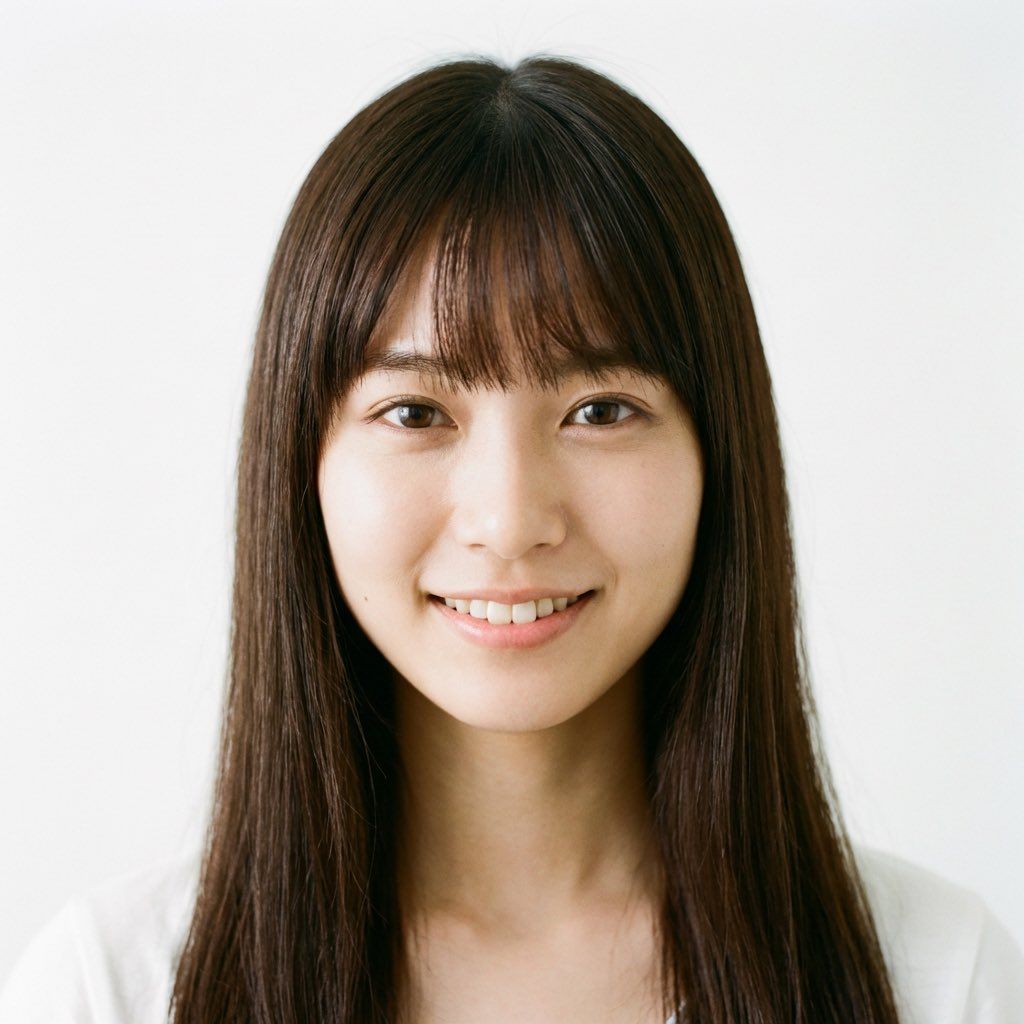 Nano Banana Pro 提示年轻的日本女性肖像 生成效果示例