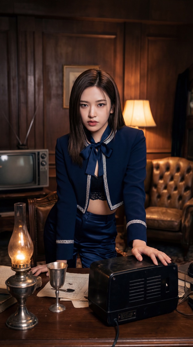 IVE KPOP 偶像复古电影肖像 生成效果示例