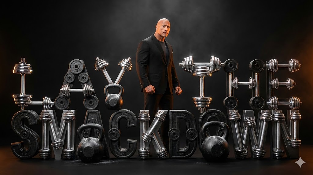 The Rock 'Lay the Smackdown' 电影视觉 生成效果示例