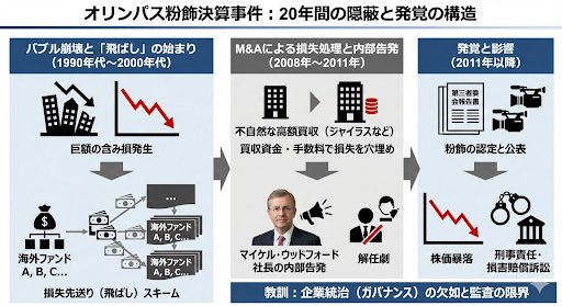 解释奥林巴斯会计丑闻的幻灯片 生成效果示例