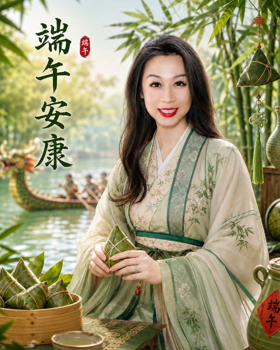 端午节肖像问候 生成效果示例