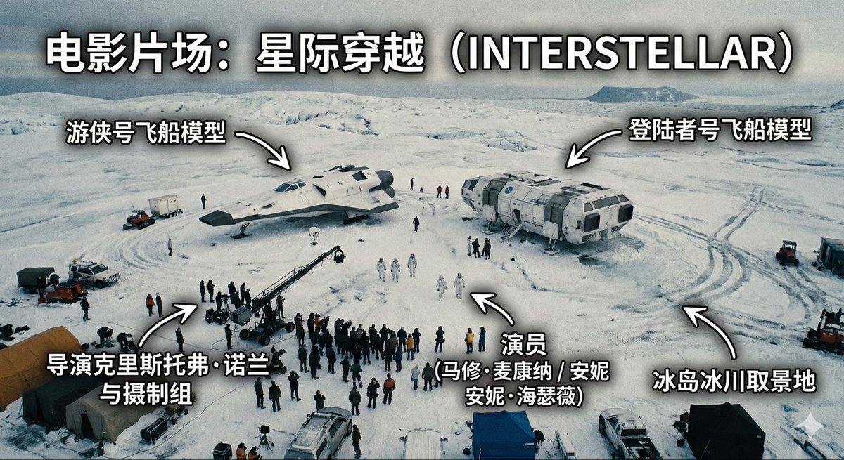 电影布景鸟瞰图 生成效果示例