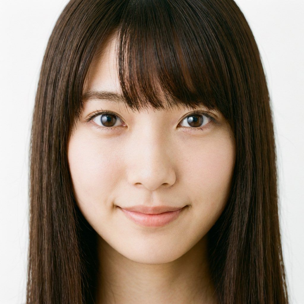 日本年轻女子特写肖像提示 生成效果示例