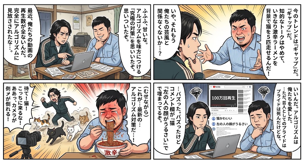 Nano Banana Pro 4 面板漫画提示：嗡嗡声的公式 生成效果示例