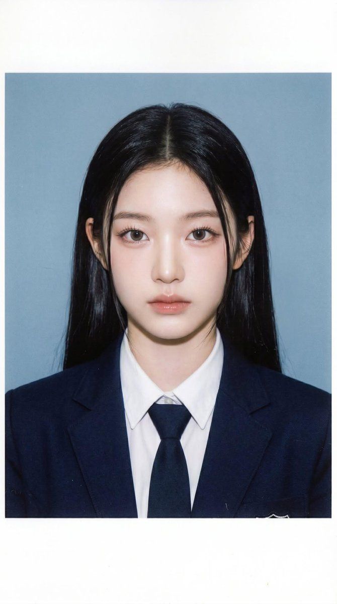 学校证件照片肖像 生成效果示例