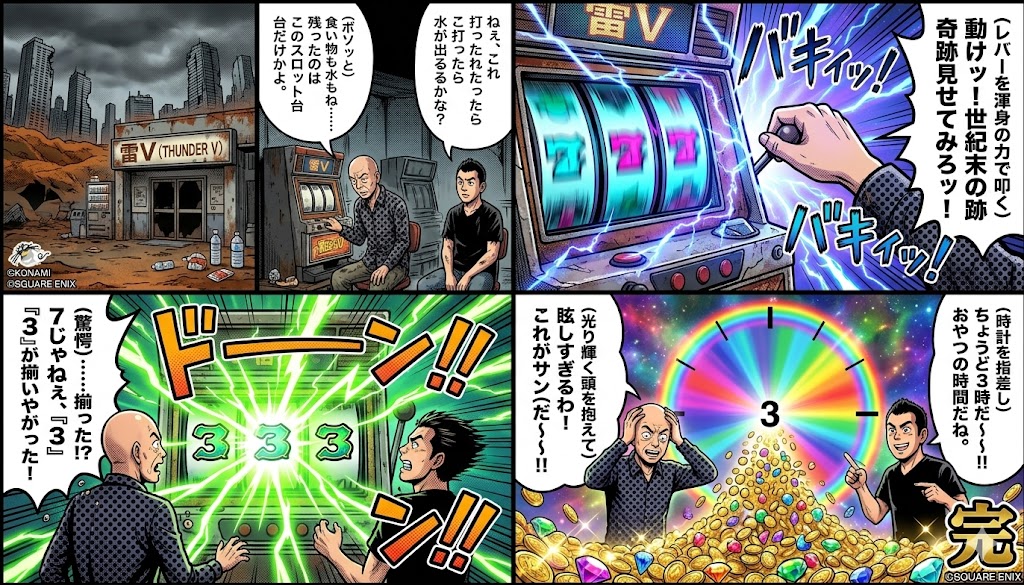 四格漫画：维京雷霆V世纪终结版 生成效果示例