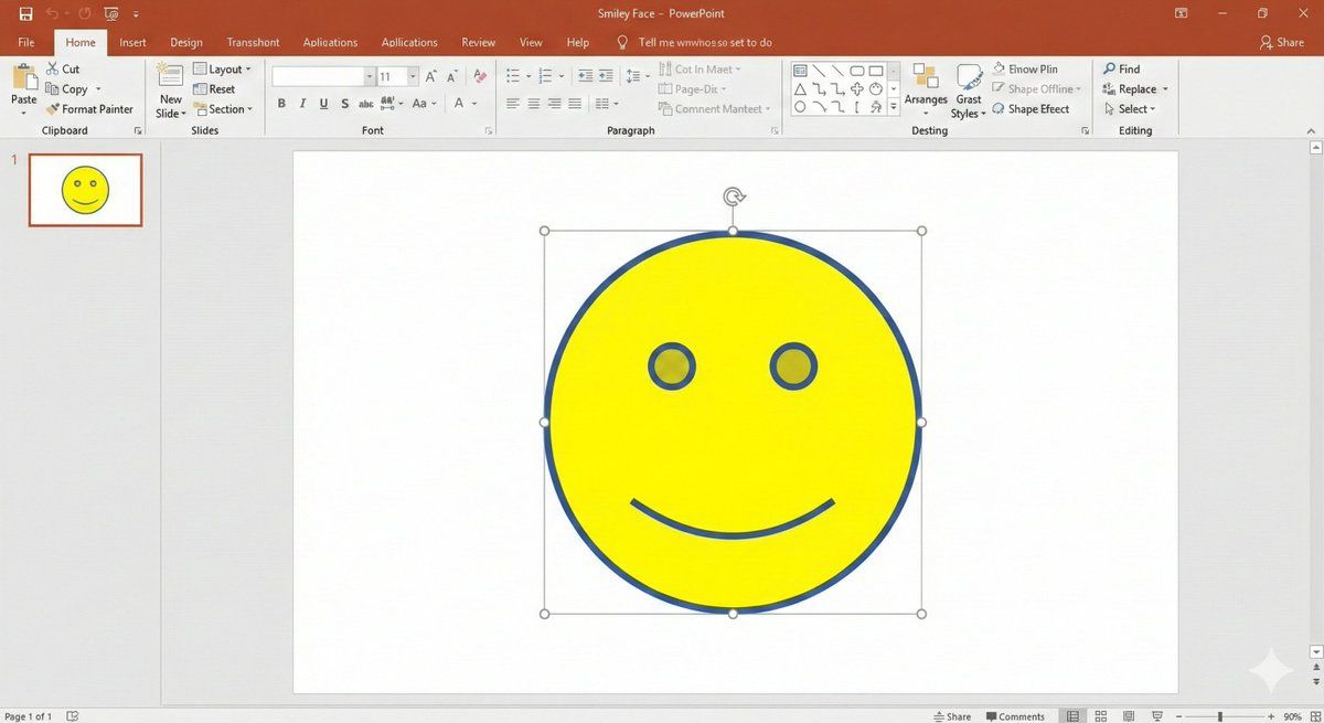 Nano Banana Pro PowerPoint 微笑标记提示 生成效果示例