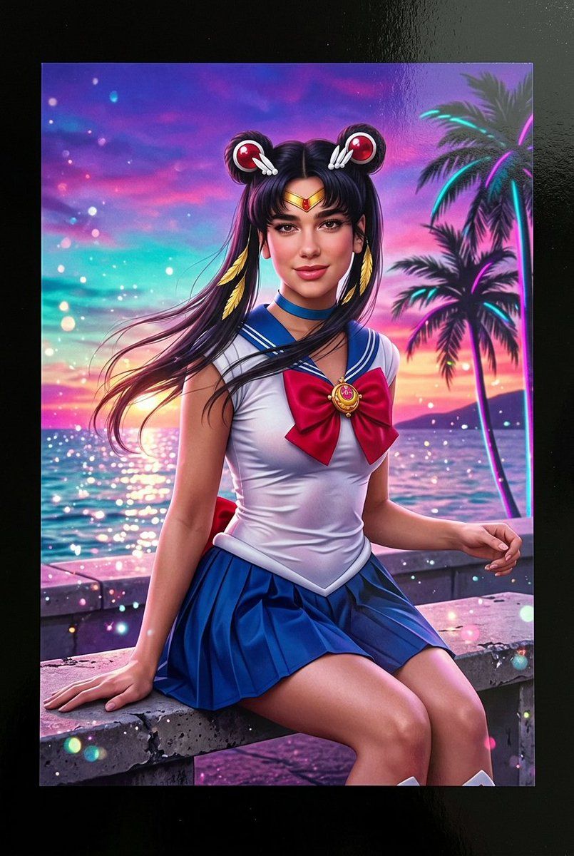 逼真的美少女战士角色扮演 生成效果示例