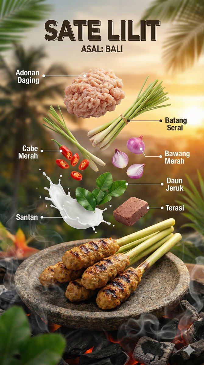 印尼菜超写实电影美食摄影 生成效果示例