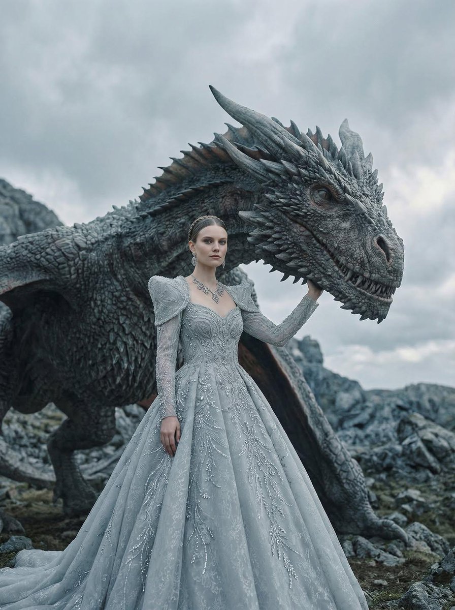 Fantasy Couture Dragon 社论肖像 生成效果示例