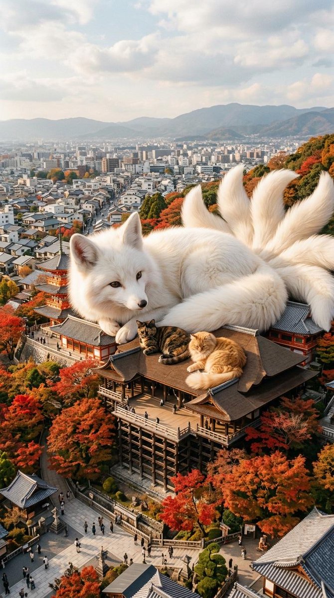 占领东京塔的巨猫 生成效果示例