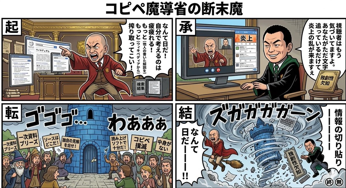 黑色喜剧漫画提示：魔法部 生成效果示例