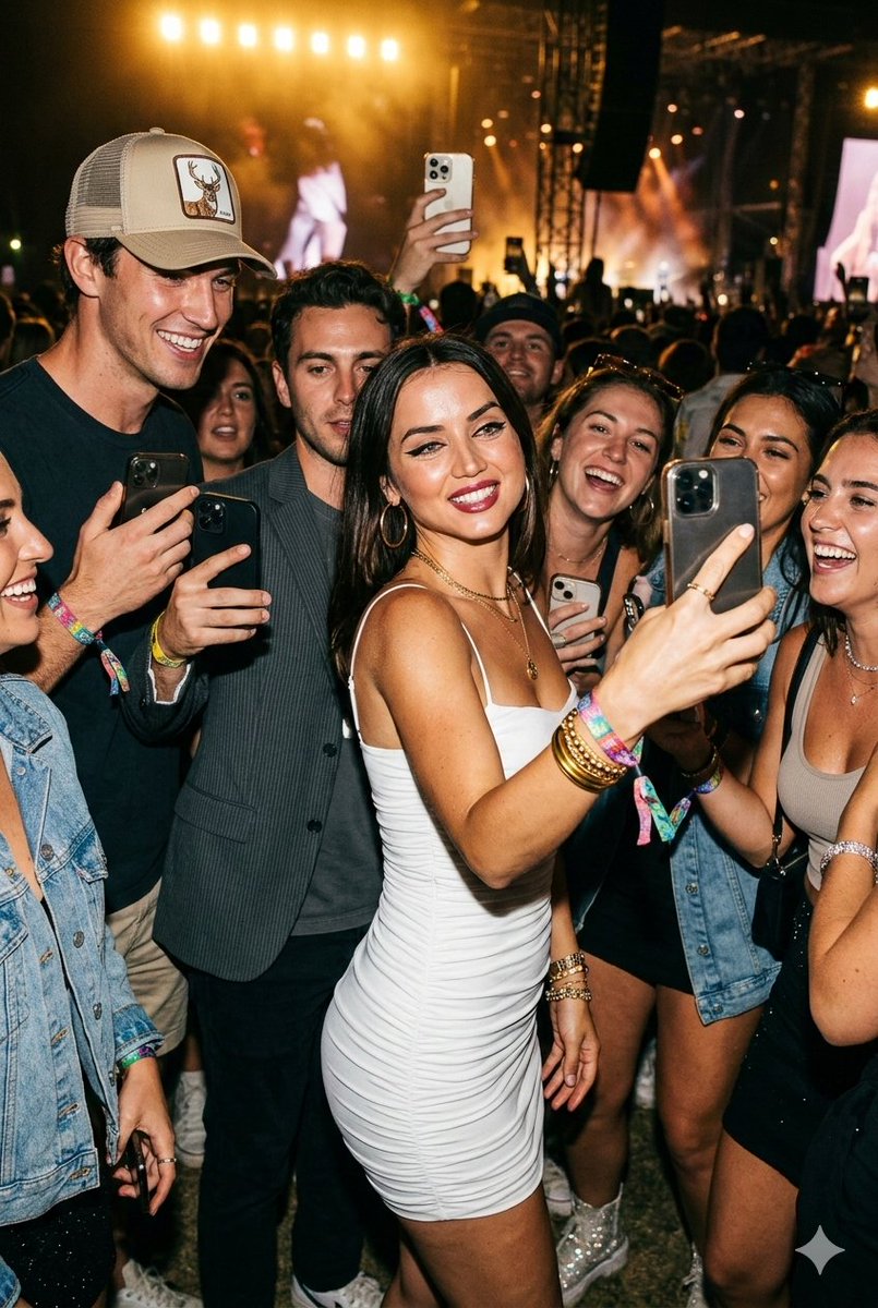 Ana de Armas Festival 自然抓拍提示 生成效果示例