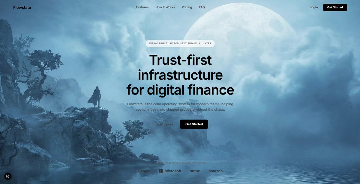 电影科幻景观和金融科技 UI 设计提示 生成效果示例