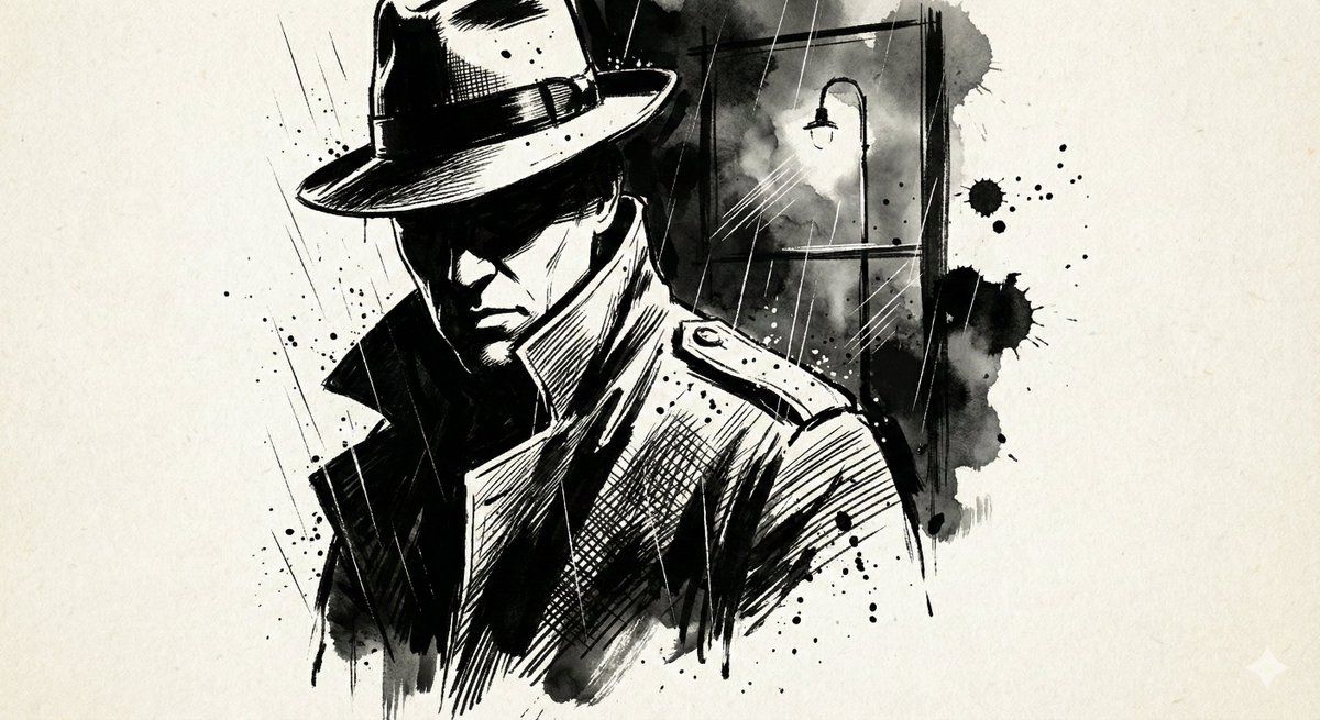 Inkstorm Noir 肖像与受控飞溅 生成效果示例