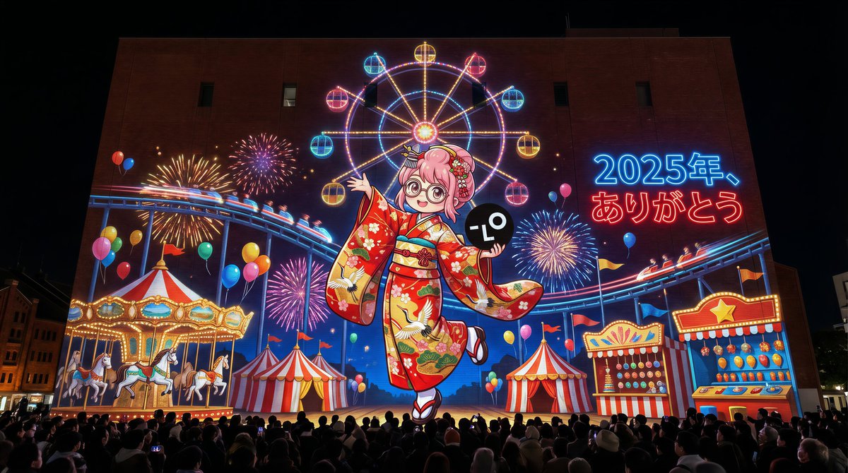 摩天大楼提示除夕投影映射 生成效果示例