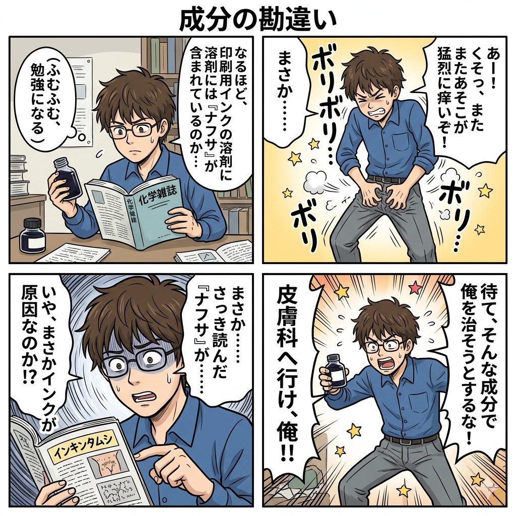 组件差异四格漫画 生成效果示例