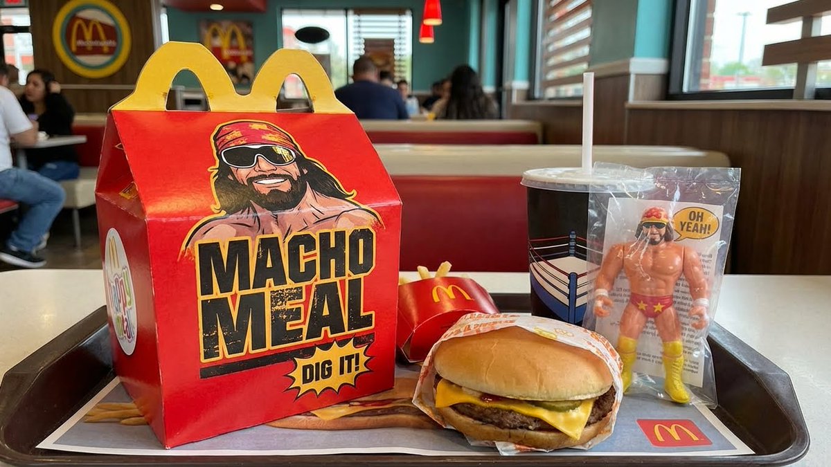 Sora 视频提示为 Macho Meal 麦当劳广告 生成效果示例
