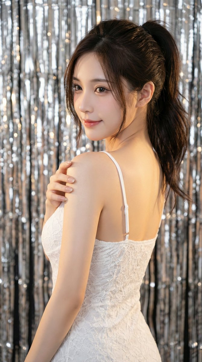 马赛克背景高角度特写肖像 生成效果示例