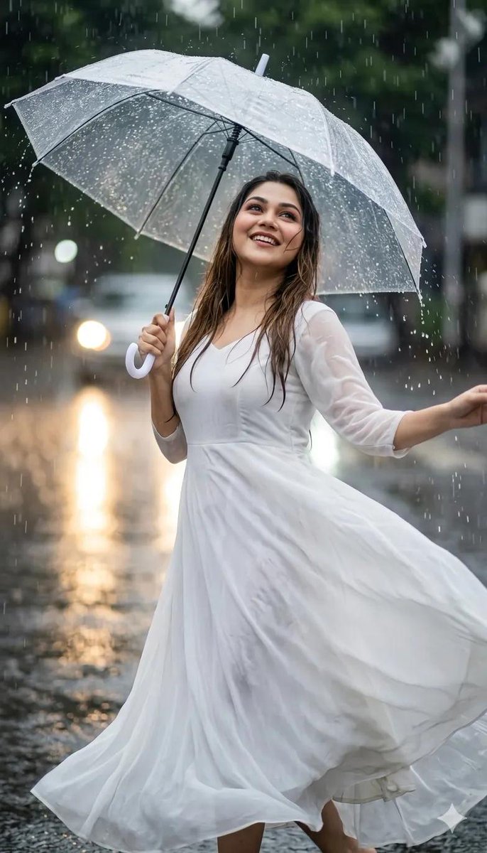 雨中翩翩起舞肖像生成效果示例