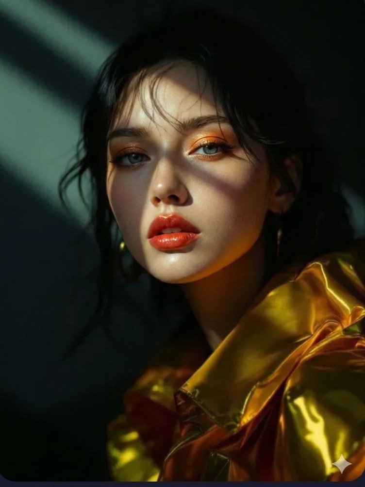 《Vogue》社论时尚肖像 生成效果示例