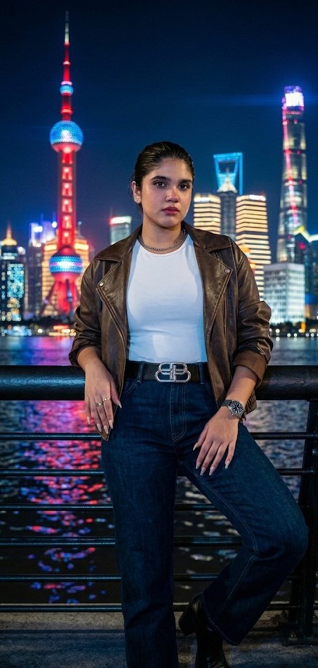 上海外滩夜景摄影 生成效果示例