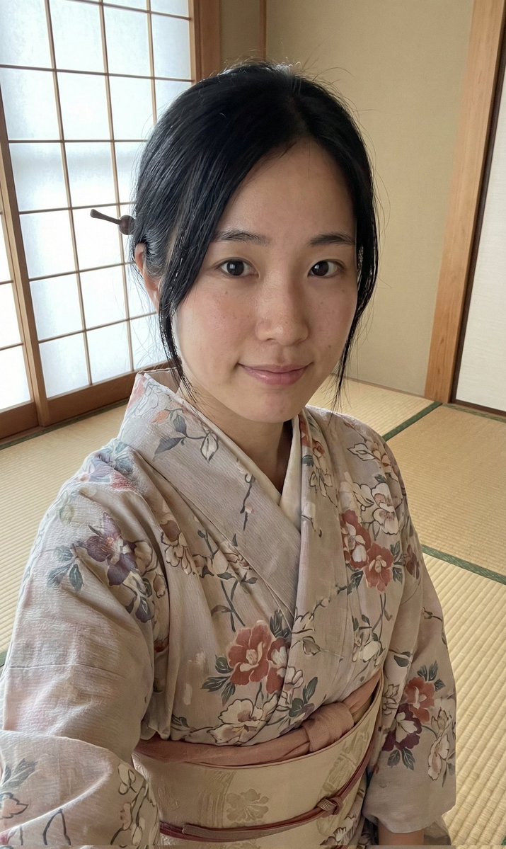 正宗日本和服自拍肖像 生成效果示例
