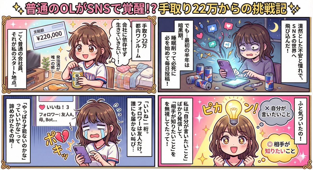 使用 NanoBanana Pro 生成丰富的 4 格漫画 生成效果示例