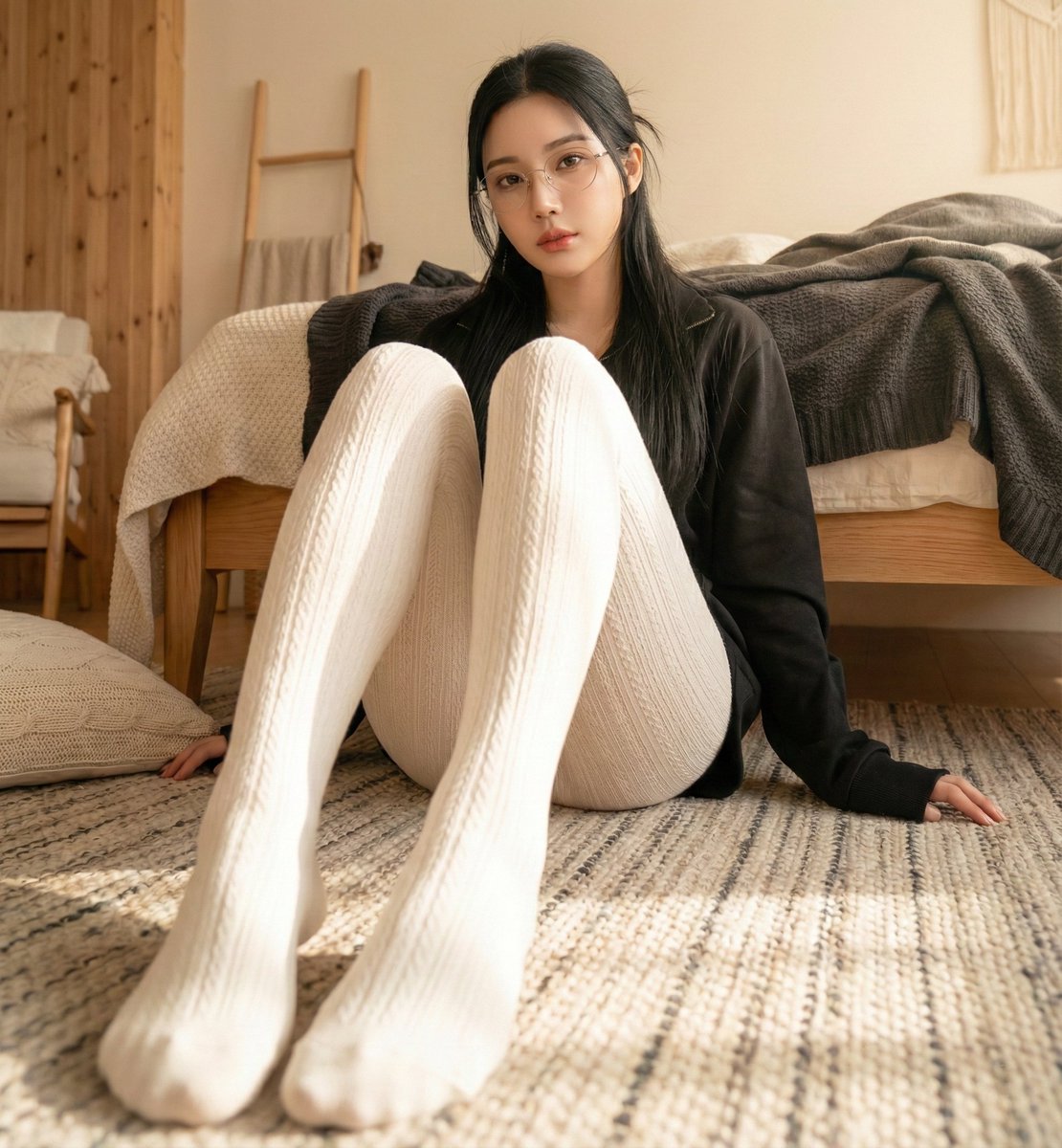 带面部锁定的高分辨率逼真生活方式摄影 生成效果示例