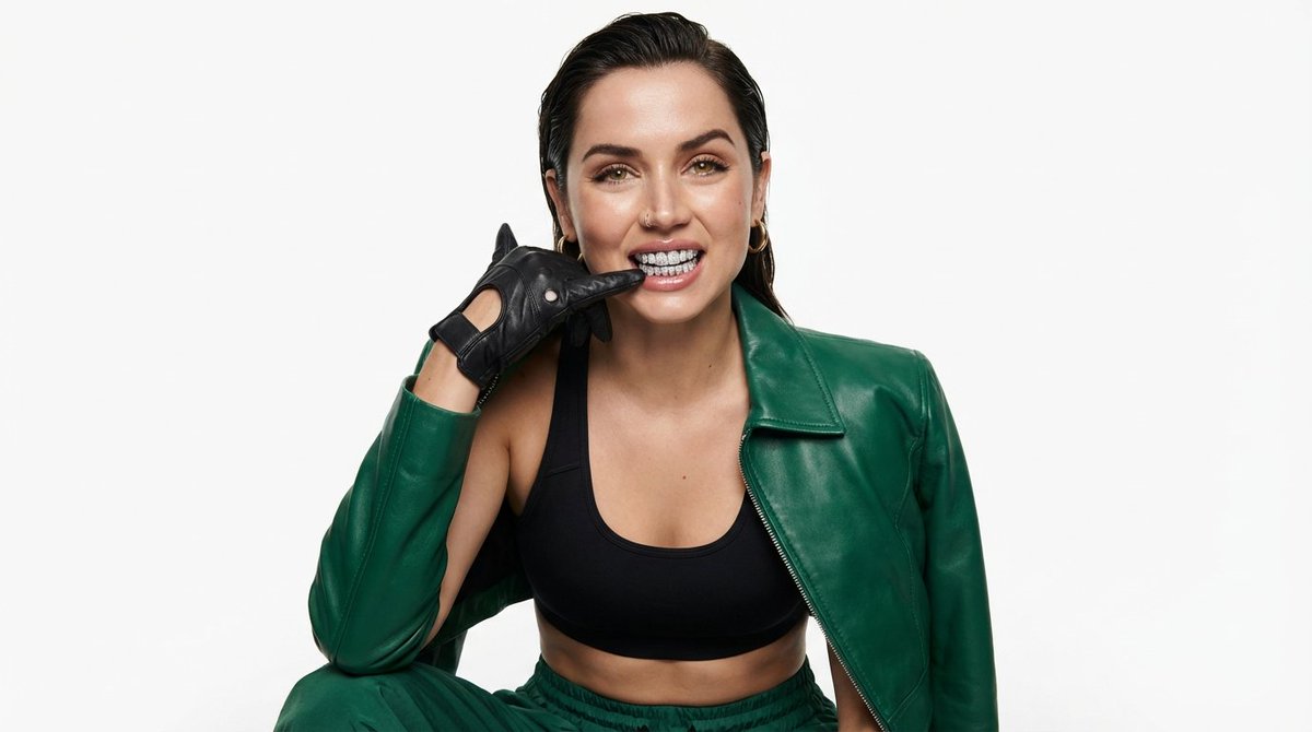与 Grillz 的高级时尚都市社论肖像 生成效果示例